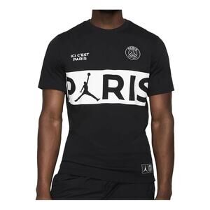 Jordan x Paris Saint-Germain Wordmark Tee Jumpman Black Sz XXL